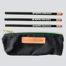Pencil Case with 3 Pencils — Graphic Means